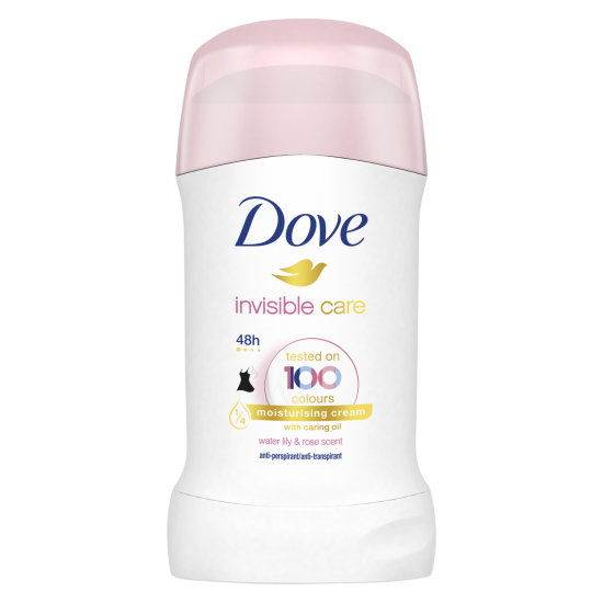 ДАВ INVISIBLE CARE WATER LILLY & ROSE 48H део стик против изпотяване за жени 30 мл