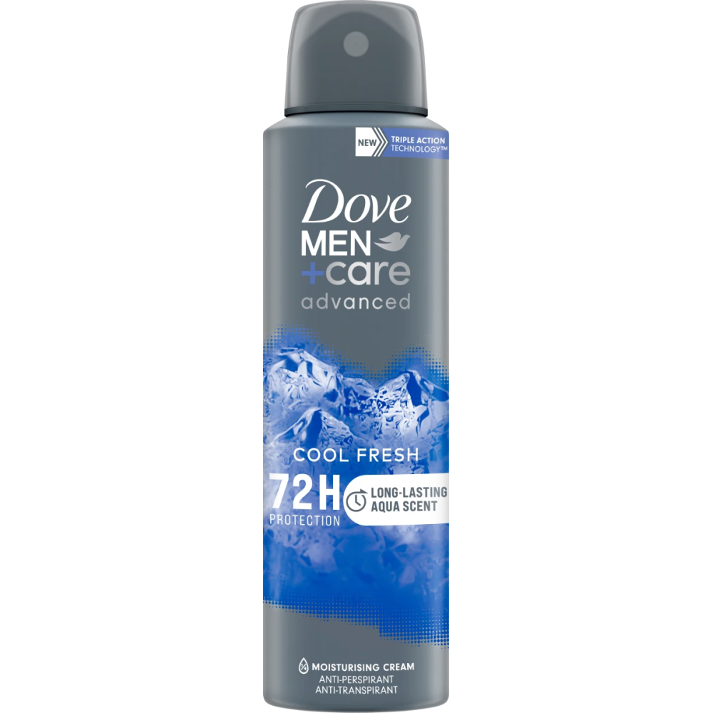 ДАВ MEN+CARE ADVANCED COOL FRESH 72H део спрей против изпотяване за мъже 150 мл - Грижа за тялото