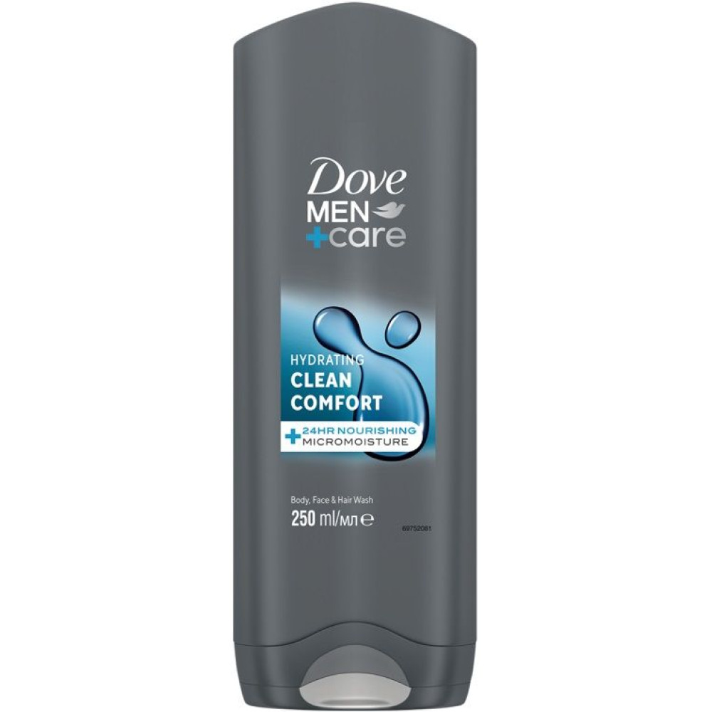 Dove Men Clean Comfort Душ гел за лице и тяло 250 мл - Dove Men Clean Comfort Душ гел за лице и тяло 250 мл -