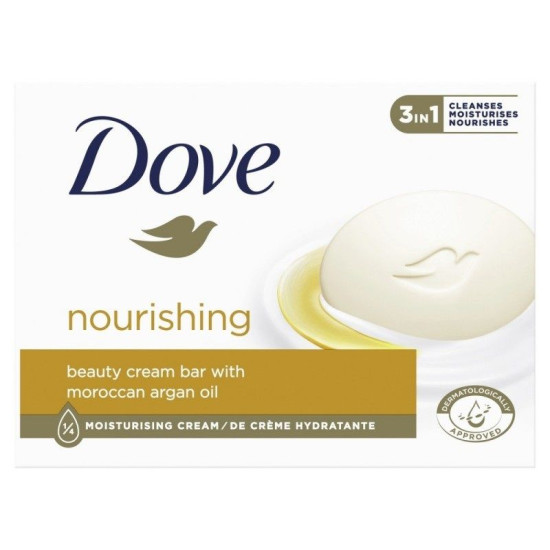 DOVE NOURISHING сапун за лице и тяло с мароканско арганово масло 100 г