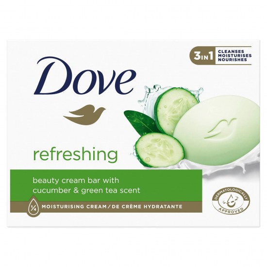 DOVE REFRESHING крем-сапун с краставица и зелен чай 90 г