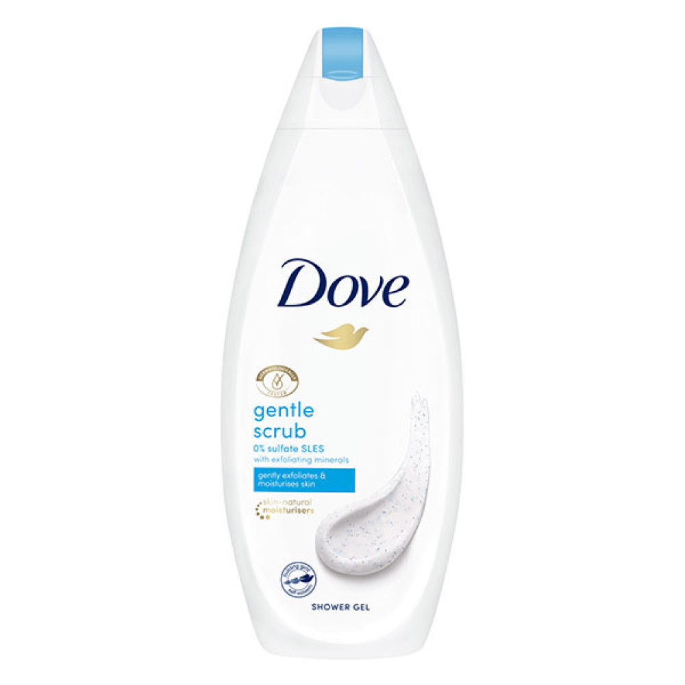 Dove Exfoliating Ексфолиращ душ гел за тяло 250 мл -