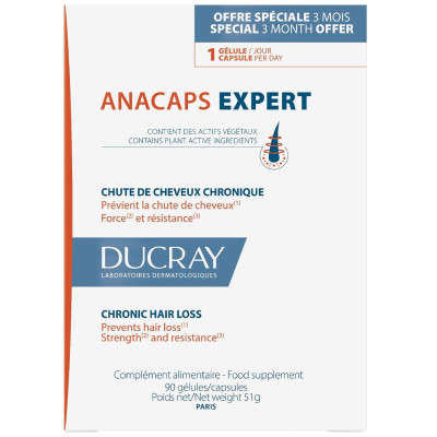 DUCRAY ANACAPS EXPERT хранителна добавка за коса кожа и нокти х 90 бр