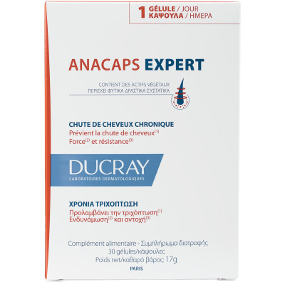 ДЮКРЕ ANACAPS EXPERT хранителна добавка за коса, кожа и нокти х 30 бр