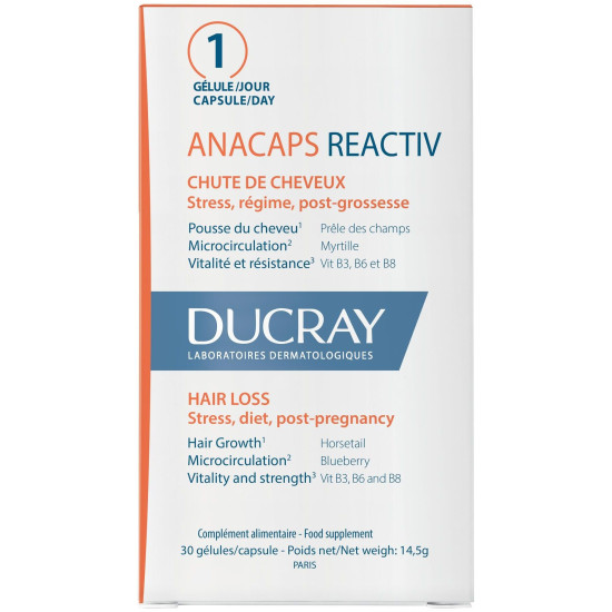 DUCRAY ANACAPS REACTIV капс против косопад х 30 бр