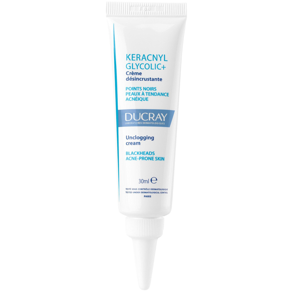 ДЮКРЕ KERACNYL GLYCOLIC+ скраб крем против комедони 30 мл - Грижа за лицето