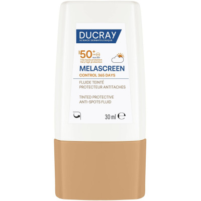 DUCRAY MELASCREEN CONTROL 365 DAYS SPF50+ TINTED тониран флуид против петна с много висока слънцезащита 30 мл