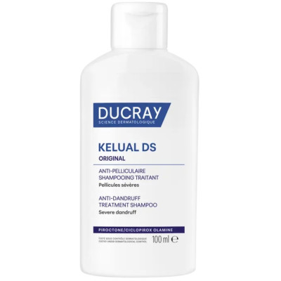 DUCRAY KELUAL DS ORIGINAL третиращ шампоан при тежък пърхот със сърбеж и зачервявания на скалпа 100 мл
