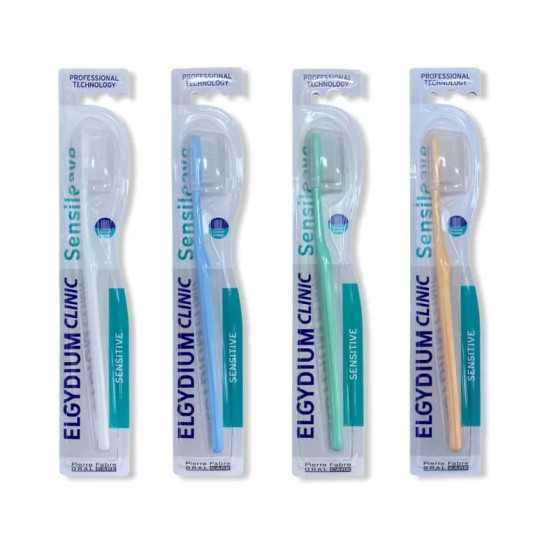 ELGYDIUM CLINIC SENSILEAVE MEDIUM четка за чувствителни зъби