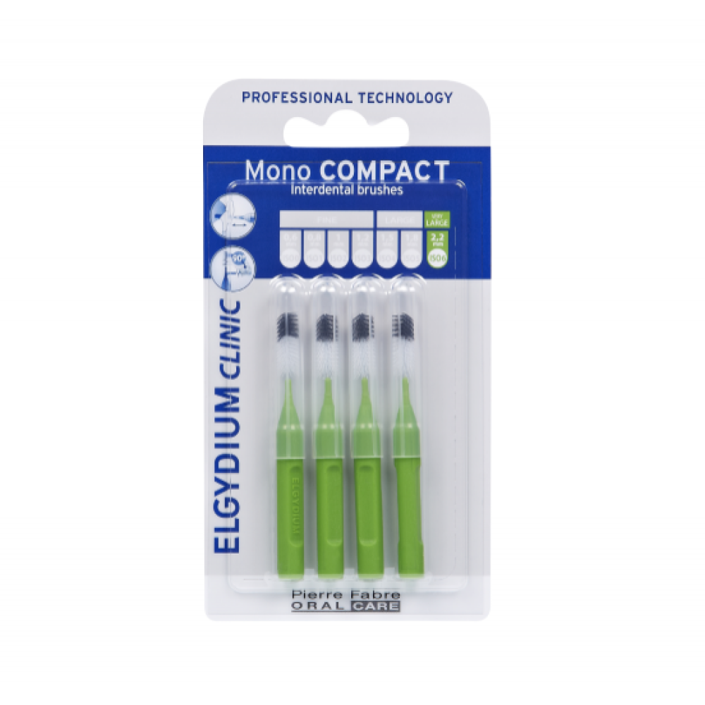 ЕЛГИДИУМ MONO COMPACT интердентална четка за зъби 8.7 мм /зелена/ - Орална хигиена