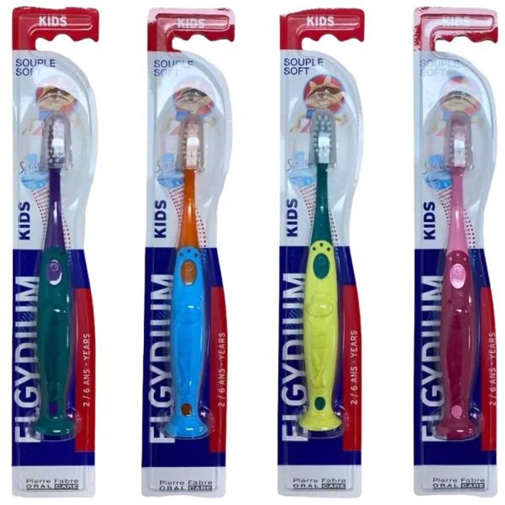 ELGYDIUM KIDS SOUPLE SOFT четка за зъби за деца от 2 до 6 години ПРОМО