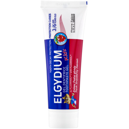 ELGYDIUM KIDS FRESH STRAWBERRY паста за зъби за деца от 3 до 6 години 50 мл
