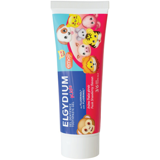 ELGYDIUM KIDS EMOJI гелообразна паста за зъби за деца от 3 до 6 години 50 мл