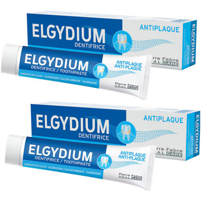 ELGYDIUM DUO КОМПЛЕКТ ANTI-PLAQUE АНТИПЛАКОВА паста за зъби 2 х 75 мл