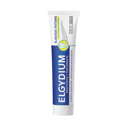 ЕЛГИДИУМ WHITENING COOL LEMON избелваща паста за зъби с вкус на лимон 75 мл ПРОМО