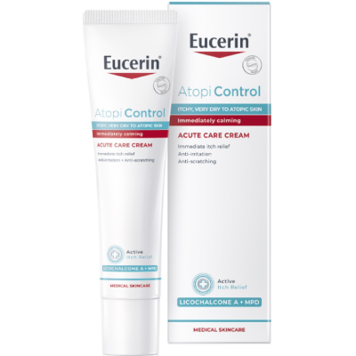 EUCERIN ATOPICONTROL Intensive Care Cream интензивен успокояващ крем за лице и тяло за суха атопична кожа 40 мл