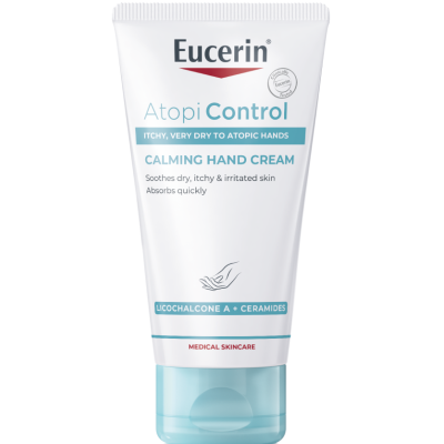 EUCERIN ATOPICONTROL Hand Cream успокояващ крем за ръце за суха раздразнена атопична кожа 75 мл