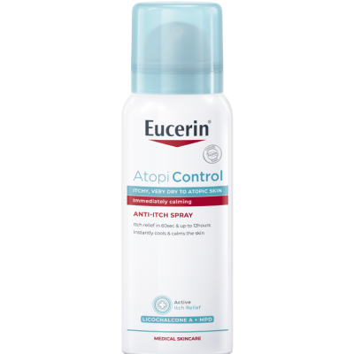 EUCERIN ATOPICONTROL Anti-Itch Spray успокояващ спрей за тяло против сърбеж за суха атопична кожа 50 мл