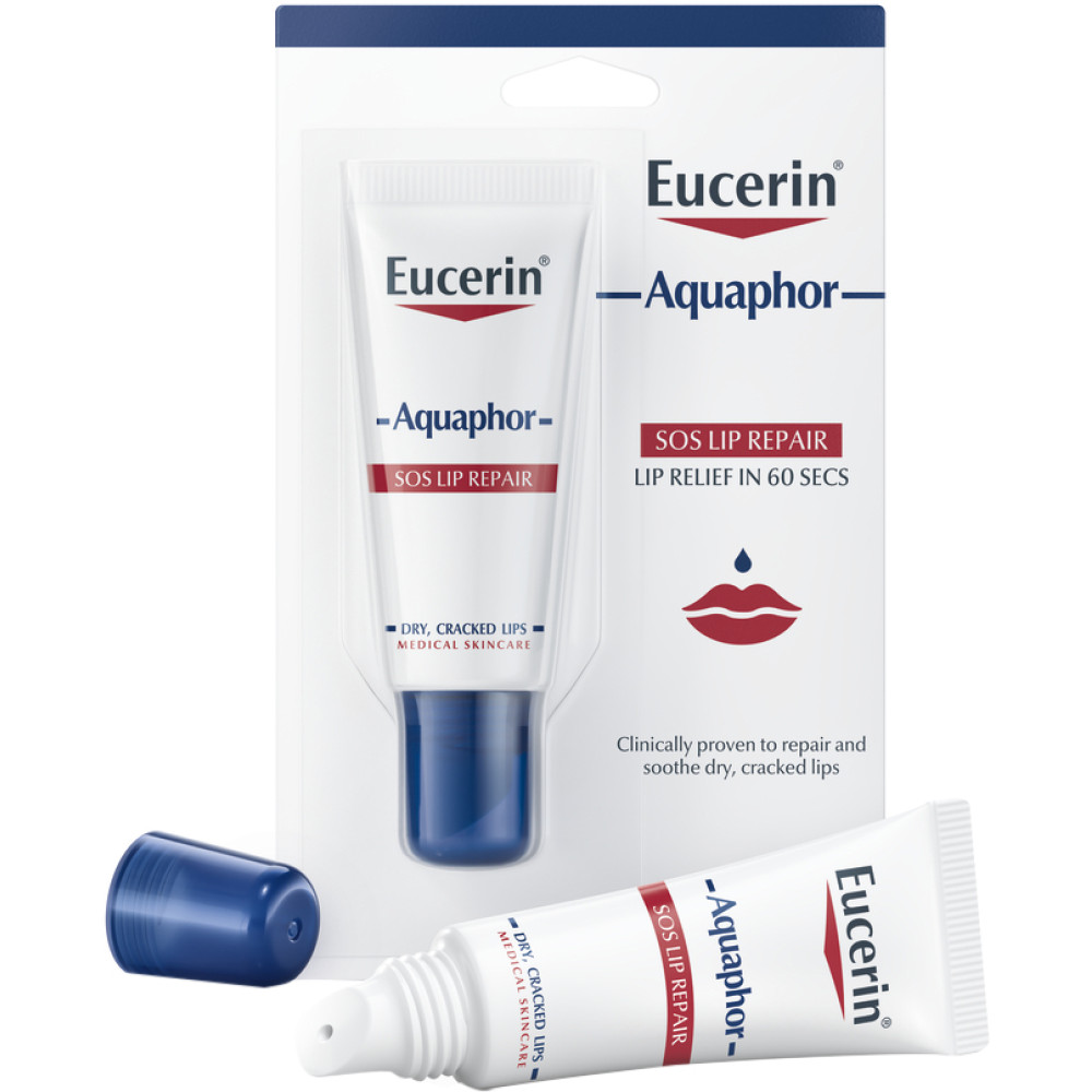 Eucerin Aquaphor SOS Защитаващ балсам за устни 10 мл - Козметика за Лице