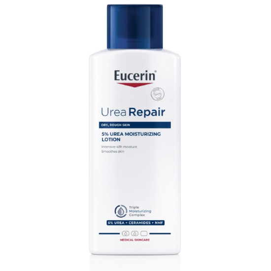 EUCERIN UREAREPAIR 5% Urea Moisturizing Lotion хидрариращ лосион за тяло с 5% урея за суха и загрубяла кожа БЕЗ АРОМАТ 250 мл