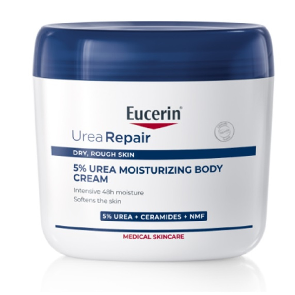 EUCERIN UREAREPAIR 5% Urea Moisturizing Body Cream хидратиращ крем за тяло с 5% урея за суха и загрубяла кожа 450 мл
