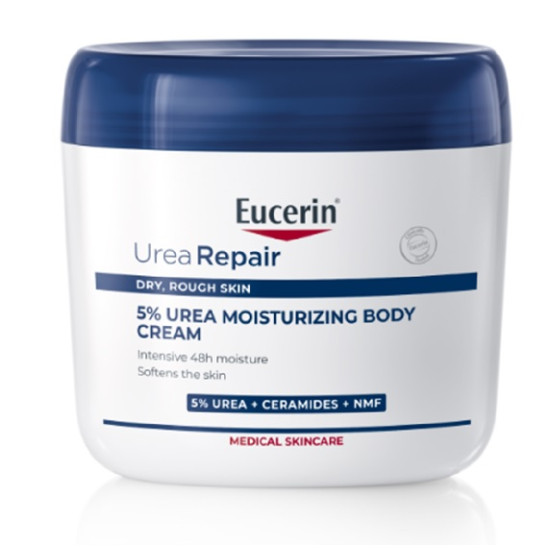 EUCERIN UREAREPAIR 5% Urea Moisturizing Body Cream хидратиращ крем за тяло с 5% урея за суха и загрубяла кожа 450 мл