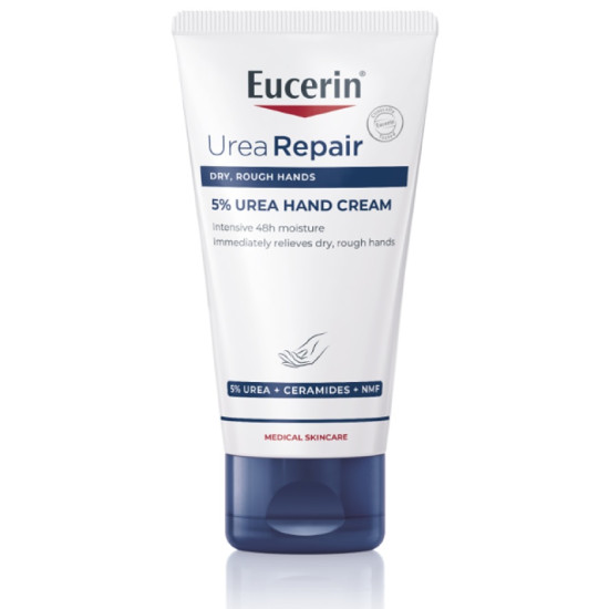 EUCERIN UREAREPAIR 5% Urea Hand Cream крем за ръце с 5% урея за суха и груба кожа 75 мл