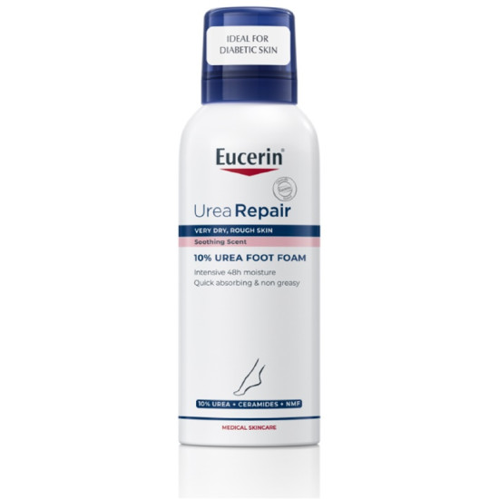EUCERIN UREAREPAIR 10% Urea Foot Foam пяна за крака с 10% урея за много суха и загрубяла кожа 150 мл