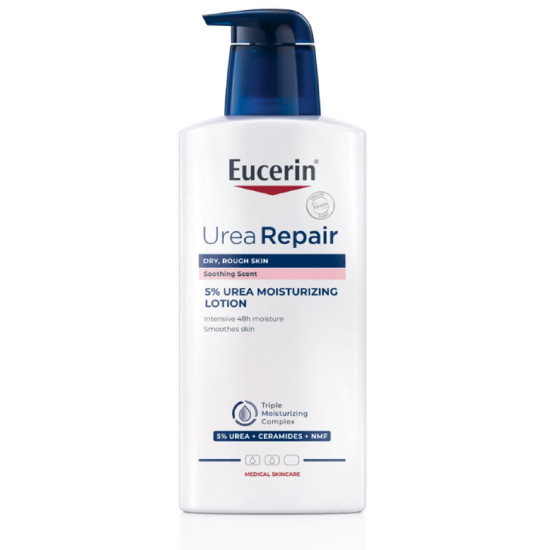 EUCERIN UREAREPAIR 5% Urea Moisturizing Lotion хидрариращ лосион за тяло с 5% урея С АРОМАТ за суха и загрубяла кожа 400 мл