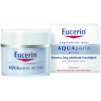 EUCERIN AQUAPORIN ACTIVE Day cream Dry Skin хидратиращ дневен крем за лице за суха чувствителна кожа 50 мл