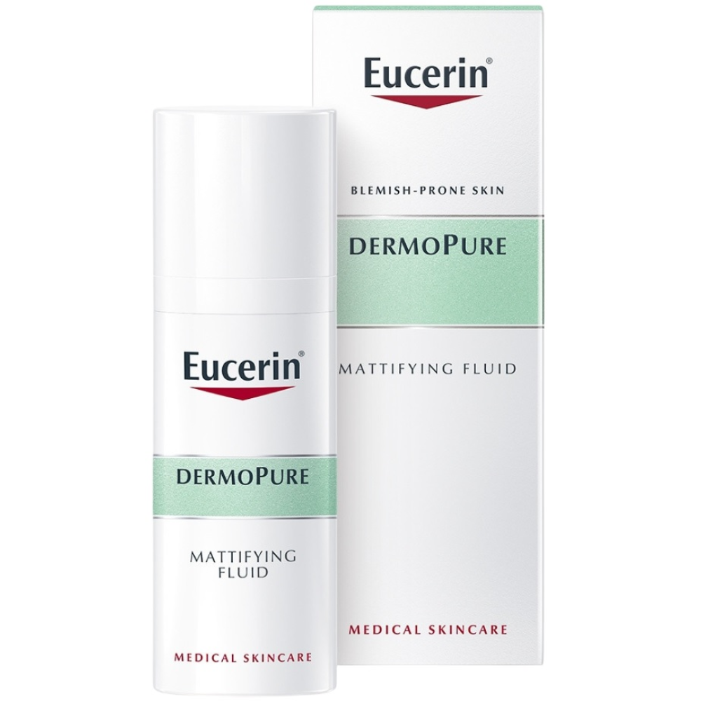 Eucerin DermoPure Матиращ флуид за лице за мазна и склонна към акне кожа 50 мл - Козметика за Лице