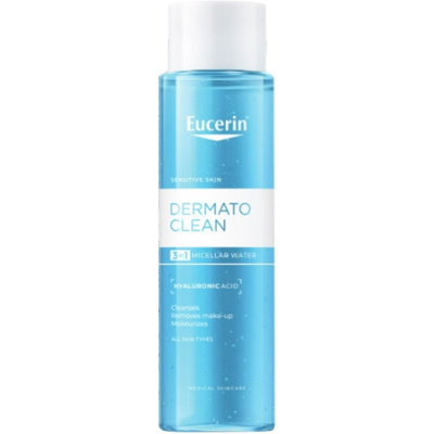 EUCERIN DERMATOCLEAN HYALURON 3 in 1 Micellar Water мицеларен вода с хиалурон за ежедневна употреба за всеки тип кожа 200 мл