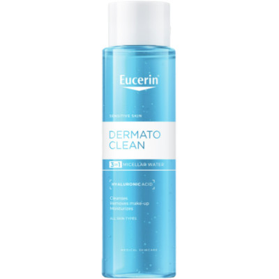 EUCERIN DERMATOCLEAN HYALURON 3 in 1  Micellar Water мицеларен вода  с хиалурон за ежедневна употреба за всеки тип кожа 400 мл