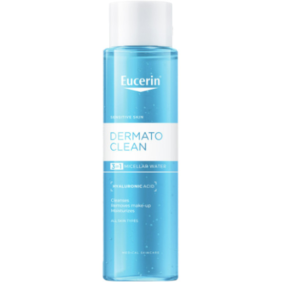 EUCERIN DERMATOCLEAN HYALURON 3 in 1 Micellar Water мицеларен вода с хиалурон за ежедневна употреба за всеки тип кожа 400 мл