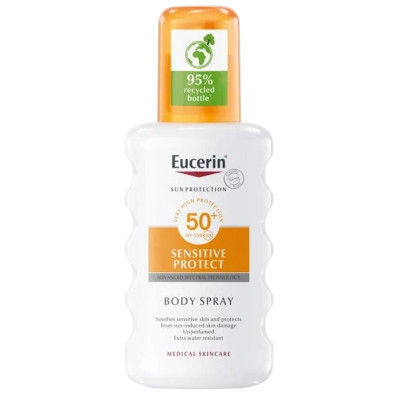 EUCERIN SUN SENSITIVE PROTECT SPF50+ слънцезащитен спрей за тяло за чувствителна кожа 200 мл