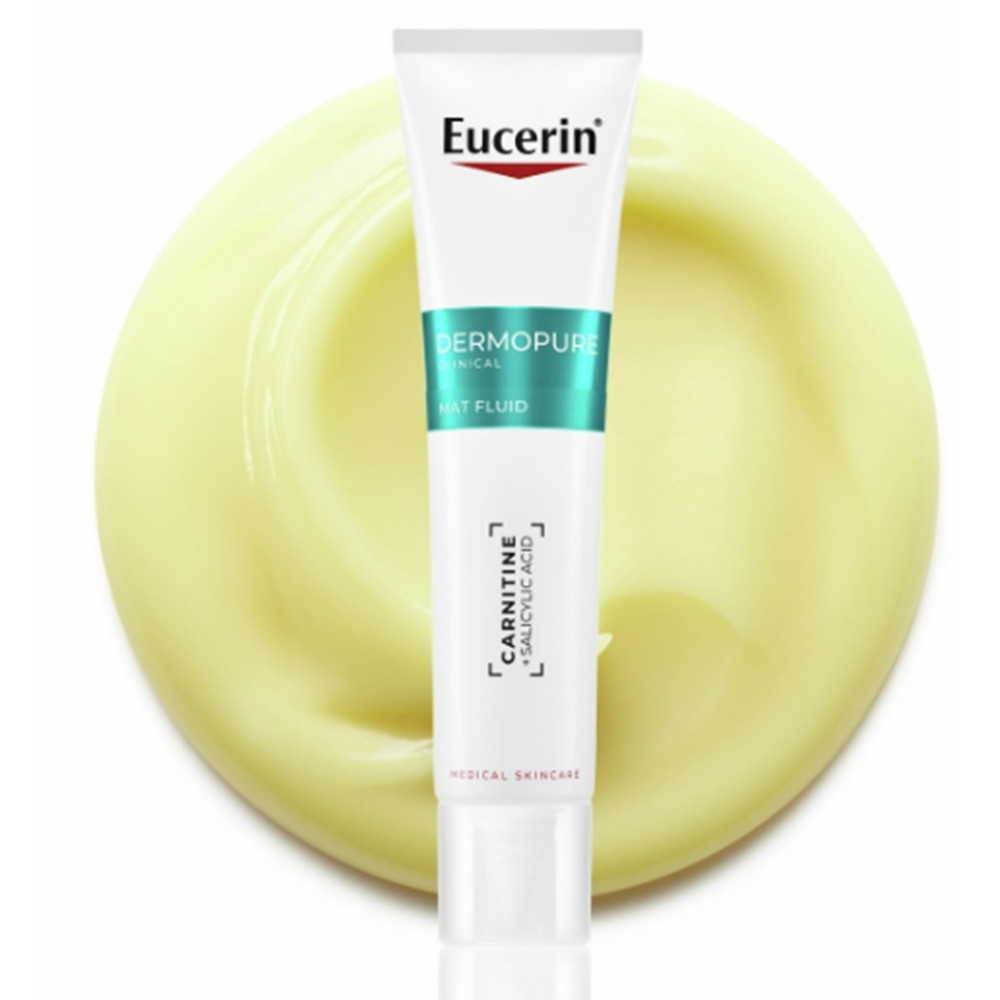 EUCERIN DERMOPURE CLINICAL Mat Fluid матиращ флуид за лице за мазна и акнеична кожа 40 мл - Грижа за лицето