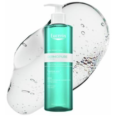 EUCERIN DERMOPURE CLINICAL Purifying Cleanser нежен измивен гел за лице и тяло за мазна кожа склонна към акне 400 мл
