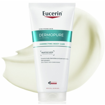 EUCERIN DERMOPURE CLINICAL Correcting Body Care коригиращ крем за тяло срещу петна от акне по гърба гърдите и раменете 200 мл
