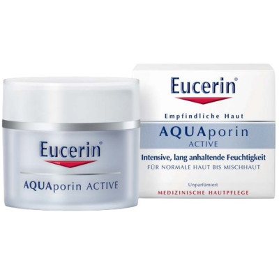 EUCERIN AQUAPORIN ACTIVE Day cream дневен хидратиращ крем за лице за нормална и смесена дехидратирана чувствителна кожа 50 мл