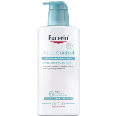 EUCERIN ATOPICONTROL Calming Hydro-Lotion успокояващ хидро лосион за лице и тяло за суха атопична кожа 400 мл