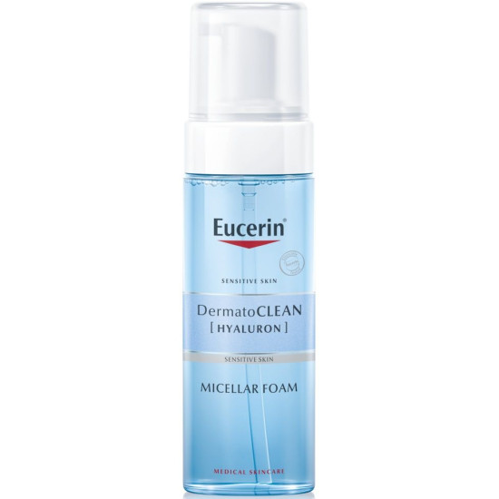 EUCERIN DERMATOCLEAN HYALURON Micellar Foam измиваща мицеларна пяна за лице с хиалурон за за всеки тип кожа 150 мл