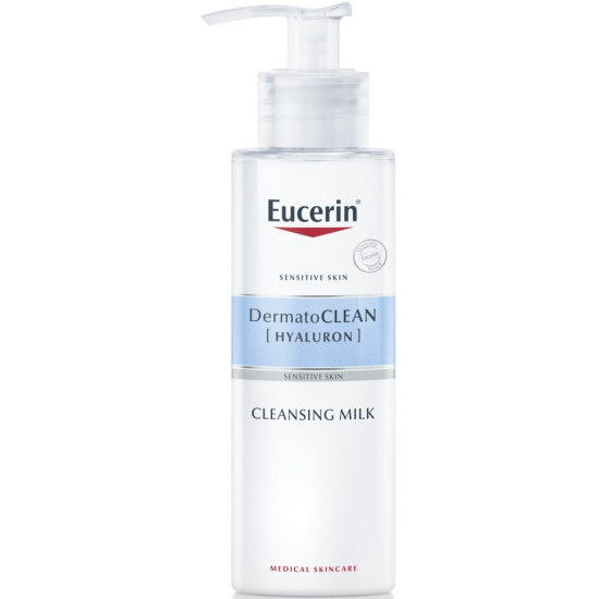 EUCERIN DERMATOCLEAN HYALURON Cleansing Milk почистващо мляко за лице с хиалуронова киселина за суха кожа 200 мл