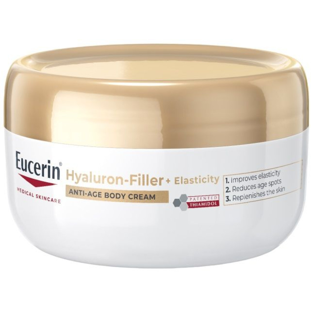 ЕУСЕРИН HYALURONFILLER + ELASTICITY BODY CREAM крем за тяло 200 мл - Грижа за тялото