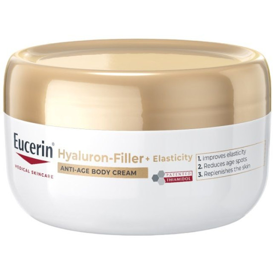EUCERIN HYALURON-FILLER + ELASTICITY Body Cream хидратиращ анти-ейдж крем за тяло за всeки тип кожа 200 мл