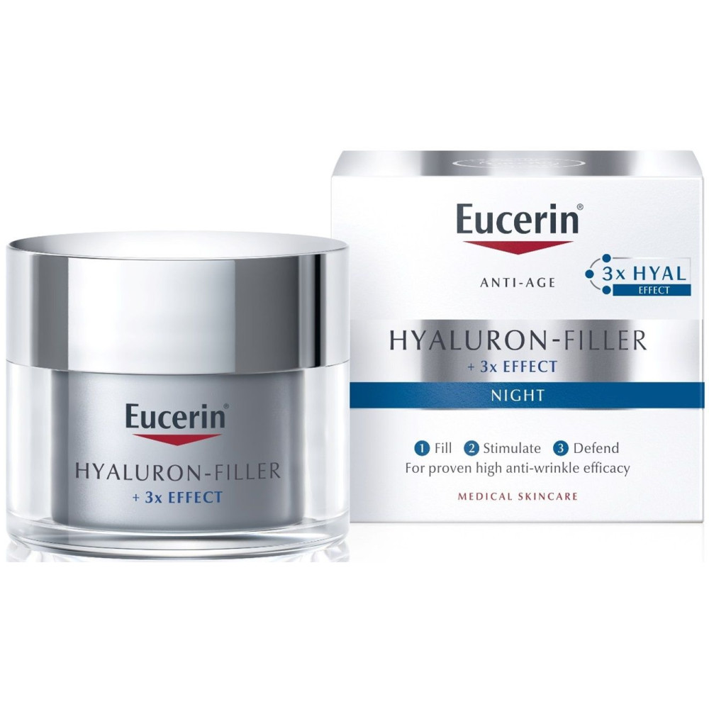 Eucerin Hyaluron-Filler Крем нощен х 50мл - Eucerin Hyaluron-Filler Крем нощен х 50мл -