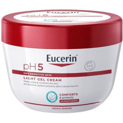 EUCERIN PH5 Light Gel Cream хидратиращ гел-крем за тяло с лека текстура за суха чувствителна кожа 350 мл