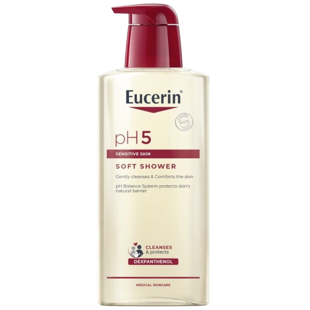 Eucerin pH5 Нежен измиващ душ-гел за чувствителна кожа 400 мл - Душ Гелове Eucerin pH5 Нежен измиващ душ-гел за чувствителна кожа 400 мл - Душ Гелове