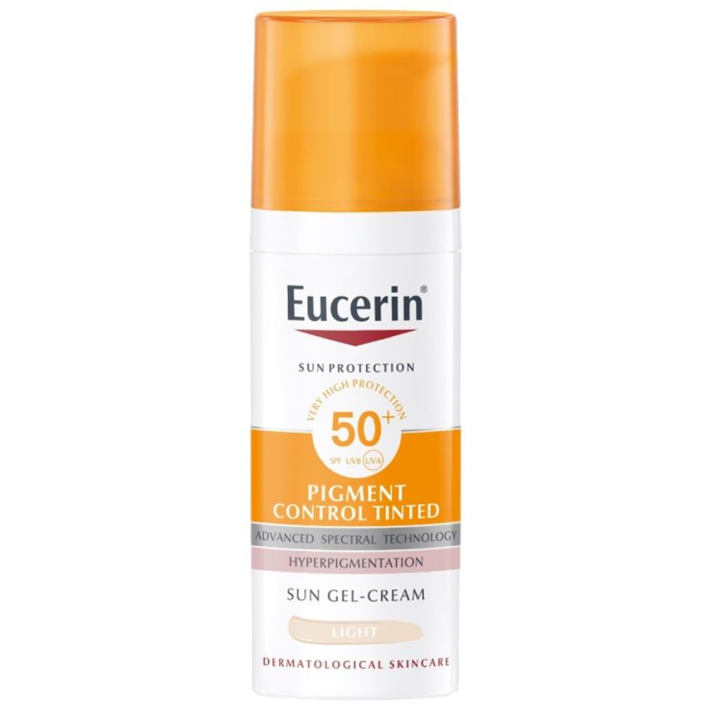 ЕУСЕРИН СЪН ПИГМЕНТ КОНТРОЛ SPF50+ слънцезащитен гел-крем светъл нюанс 50 мл - Грижа за лицето и тялото ЕУСЕРИН СЪН ПИГМЕНТ КОНТРОЛ SPF50+ слънцезащитен гел-крем светъл нюанс 50 мл - Грижа за лицето и тялото