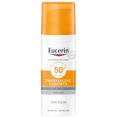 ЕУСЕРИН SUN ANTIPHOTO AGE SPF50 слънцезащитен флуид 50 мл