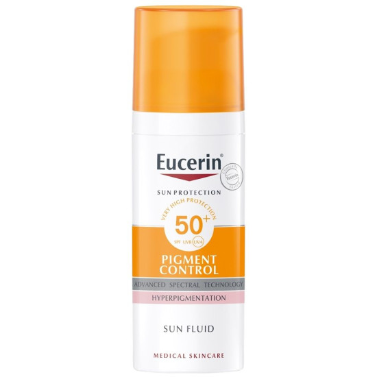 EUCERIN SUN PIGMENT CONTROL SPF50+ Fluid слънцезащитен крем-флуид за лице против хиперпигментации 50 мл